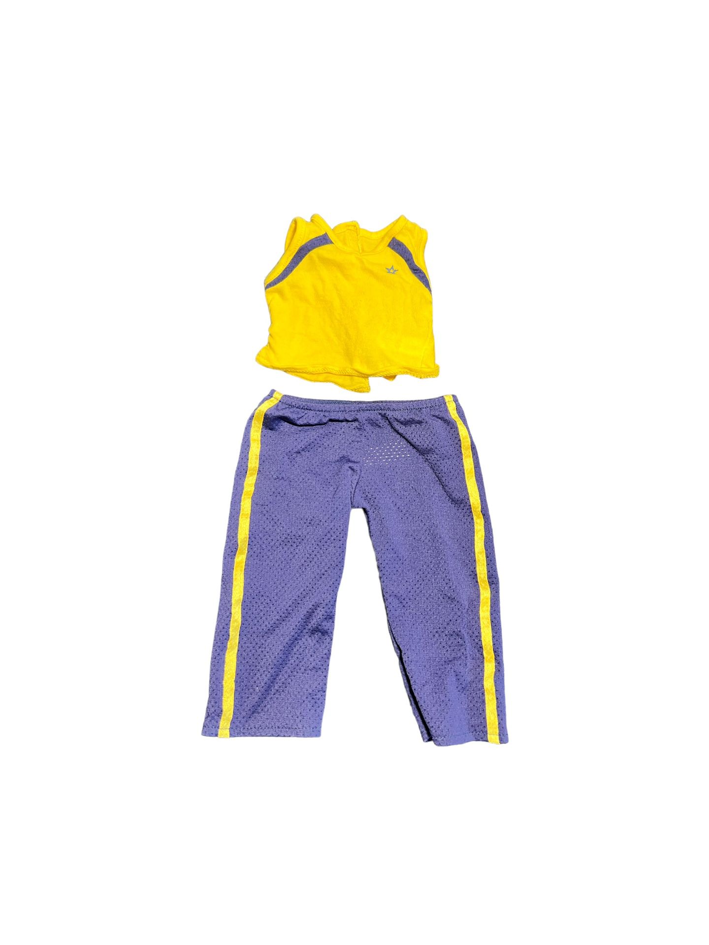 American Girl Doll Two in One Running Outfit Pants Shirt ONLY