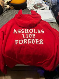 Assholes Live Forever Hoodie w/ Horns