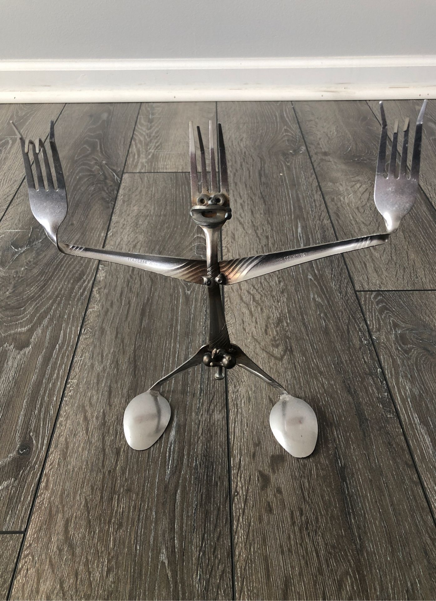 Welded Silverware Art