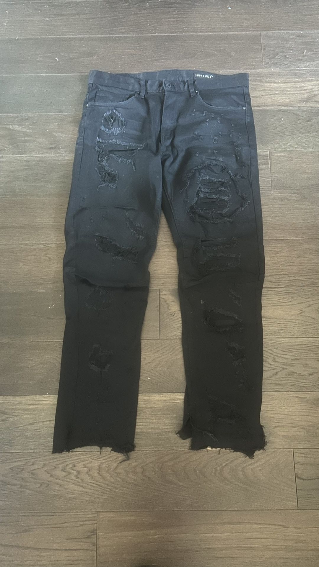 Black Distressed Jeans