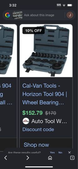 Cal-Van Tools - Horizon Tool 904| Wheel Bearing.