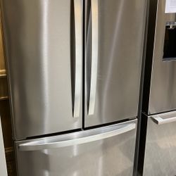 💥Big Savings💥 36 in. 25.2 cu. ft. Standard Depth French Door Refrigerator in Fingerprint Resistant