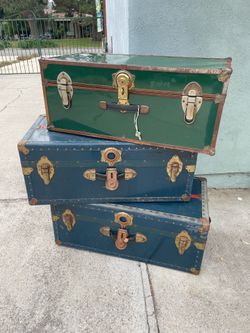 Vintage Steamer Travel Trunks NOT FREE