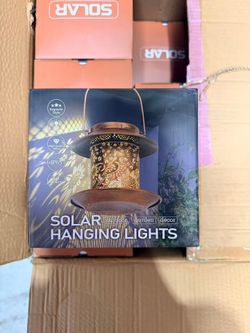 Solar Hanging Lantern for Outdoor Garden Décor – Brand New Sealed
