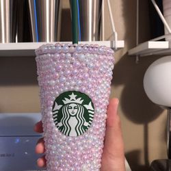 New Pink Pearl Starbucks Cup