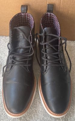 Ben Sherman Men’s Derby Oxford Shoes, Black, 12 in good shape