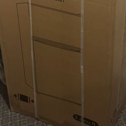 Black mini fridge