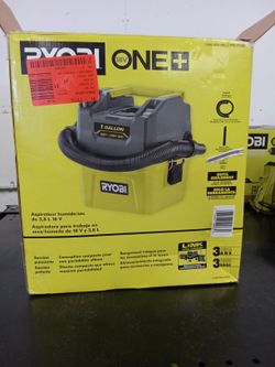 RYOBI 18V ONE+ Cordless 1 Gal. Wet/Dry Vacuum PCL733B READ FULLY - 
