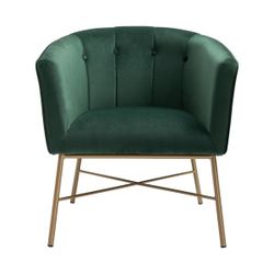 NIB _Green Velvet  Leisure Armchair. Unassembled