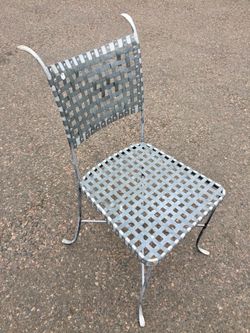 PRICE DROPPED!! Great Woven Metal Chair. Rare.