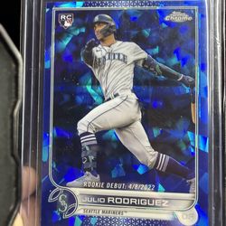 🔥💙 FOR SALE – JULIO RODRÍGUEZ TOPPS CHROME SAPPHIRE ROOKIE DEBUT RC 💙🔥