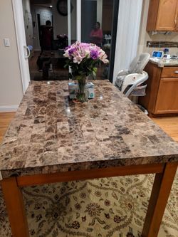 Marble dining table