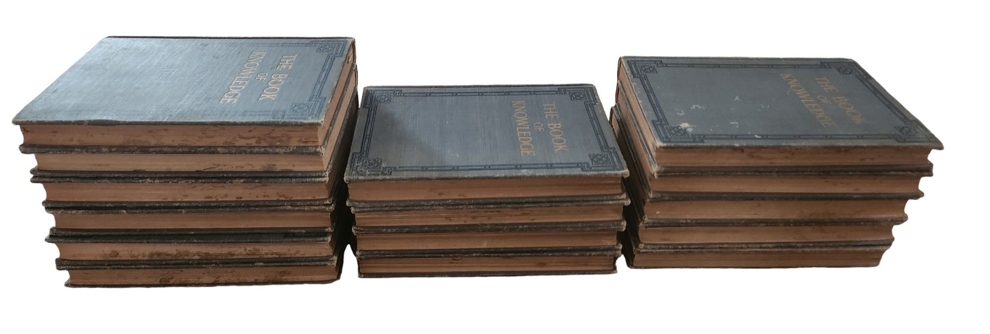 THE BOOK OF KNOWLEDGE 1912 Childrens Encyclopedia Grolier Incomplete Set - Read