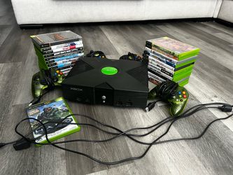 Original Xbox Console Bundle with Games and Controllers