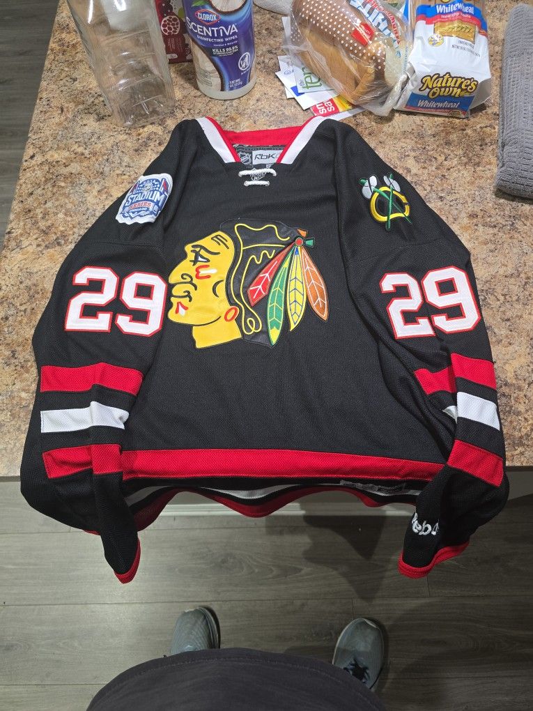 Chicago Blackhawks Brian Bickell Sweater From 2014 Stadium Series