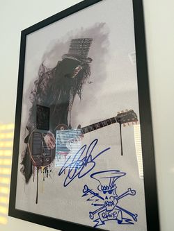 Slash framed poster