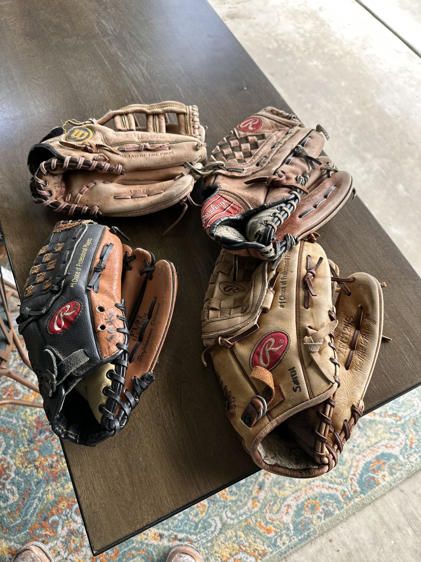 Used Baseball Gloves