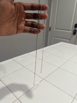 10k gold chain + 10k pendant ‘K’