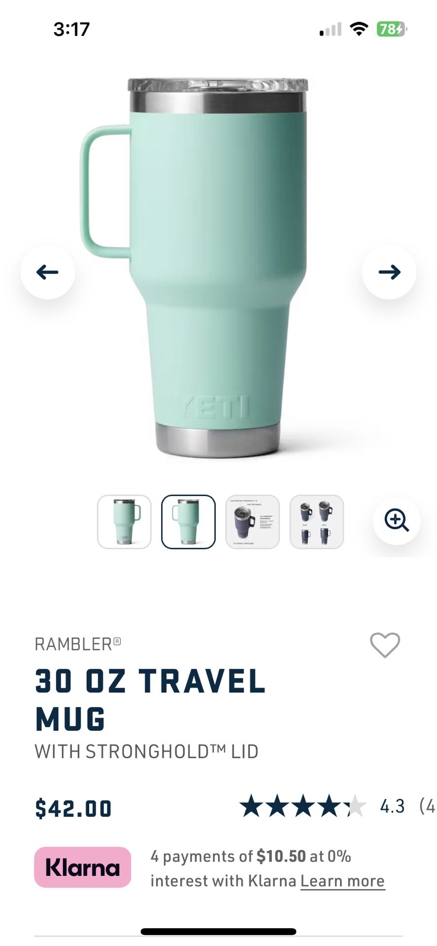 Yeti 30 oz Travel Mug