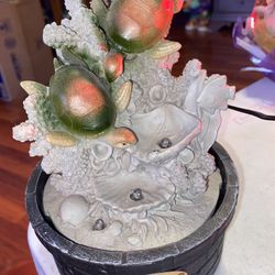 Newport Coast Diving Turtle LED Fountain Dual Power