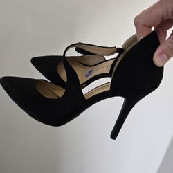 Formal velvet high heels