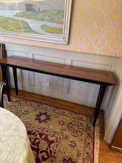 Bernhardt console table mid century