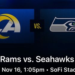 Rams VS  Seahawks