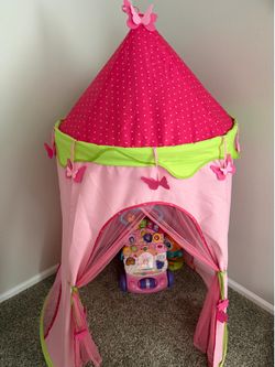 Pink tent