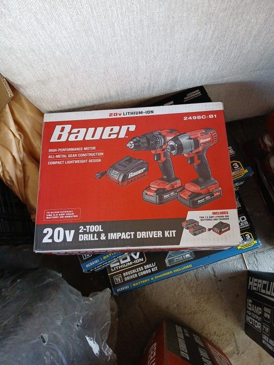 Bauer Drill & Impact Driver Kit