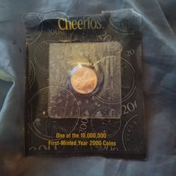 Cheerios Box 1/10;000first Minted Coin/2000