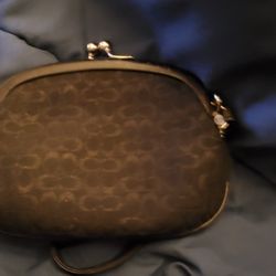 Vintage Coach Wristlet Coin Purse. Black. Brand New. Never Used. 