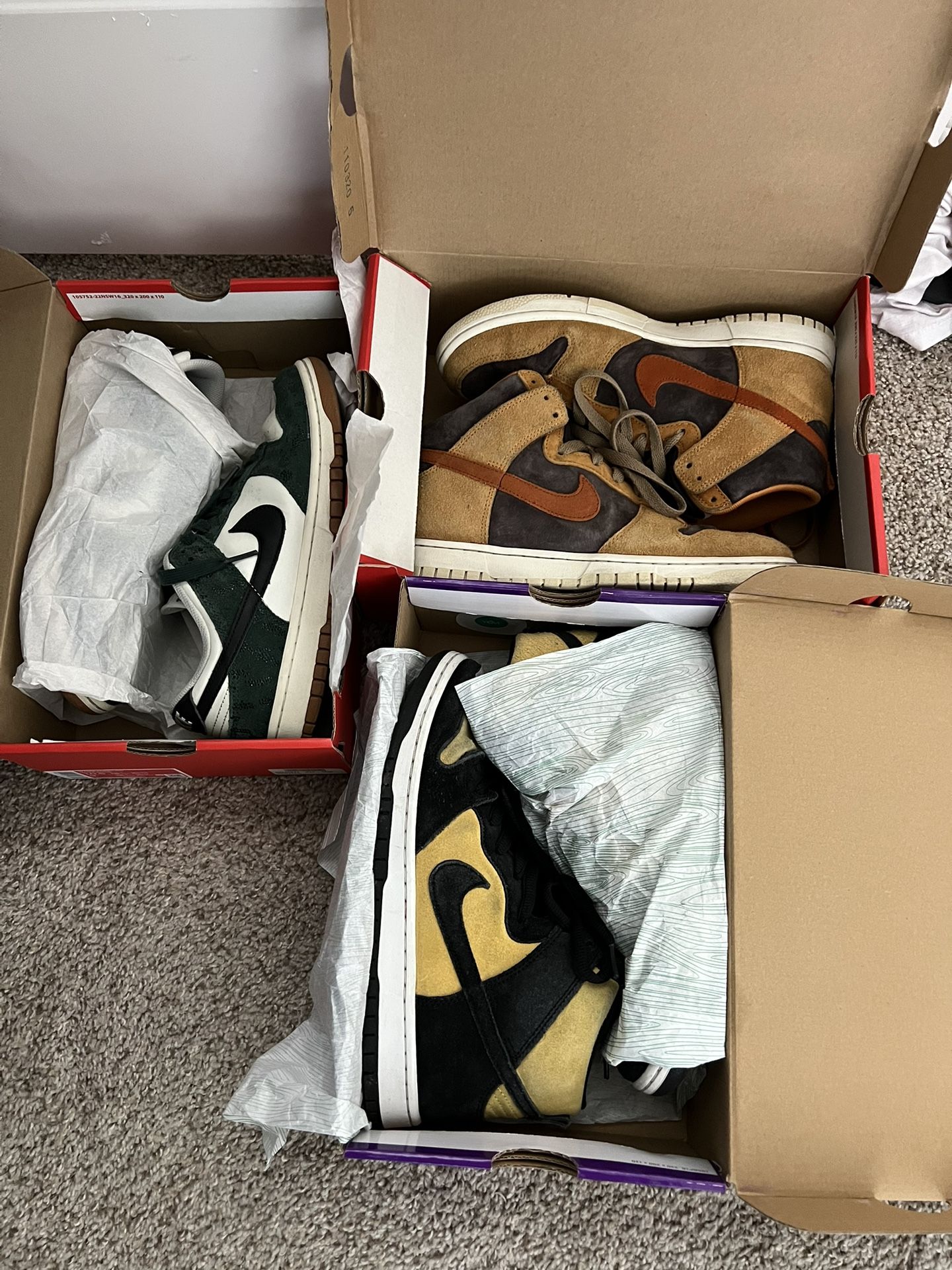 Nike Dunk Lows Highs Size 9