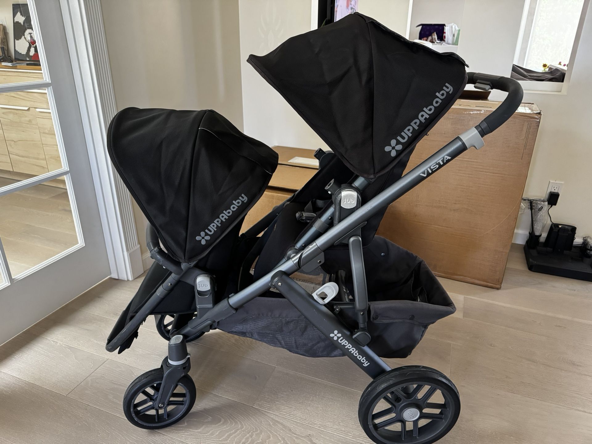UPPABaby Vista stroller With Two Seats And Bassinet