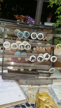 Over 100 pair porcelain earrings and ready to assembles, some paper ones too, post and french $75 buys all..closeout dicontinued