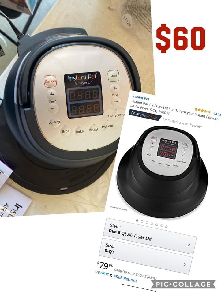 Instant pot air fryer lid