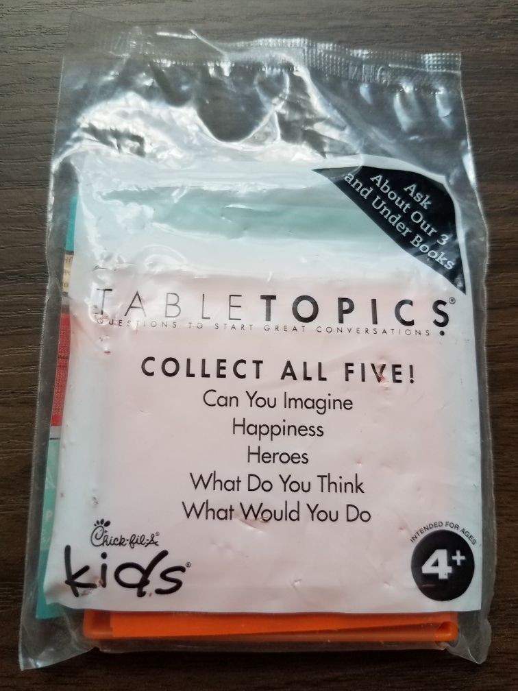 Chick-fil-A kids meal table topics toy