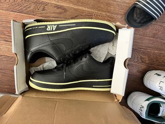 Nike Air Force 1 Low Black Yellow Sneakers