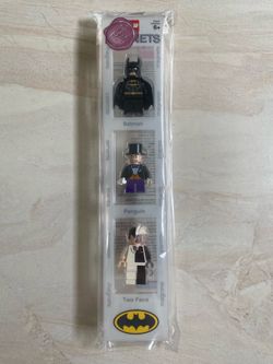 Rare LEGO Batman Penguin Two-Face DC Minifigure Blister Pack Magnets Set (contact info removed)
