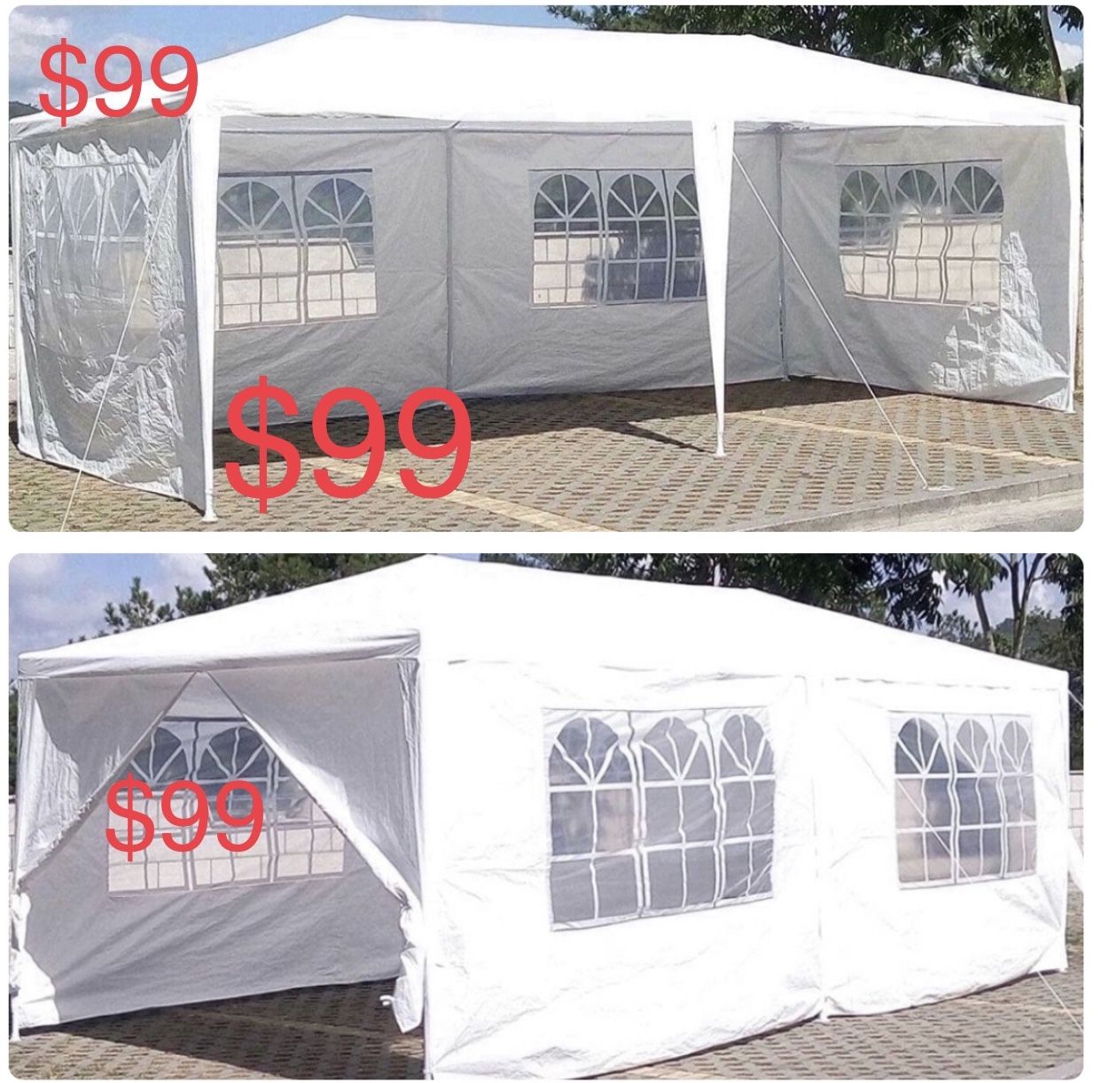 10x20 wedding party tent outdoor canopy tent  with side walls white FOR SALE 