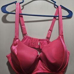 Size 42D Queen Pink Underwire Bra