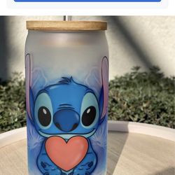 Stitch Glass Cup 