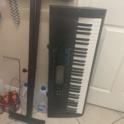 Casio Keyboard With Stand And Bench