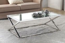 High quality And Beautiful double Glass Coffee Table