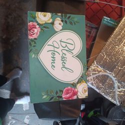 BLESSED HOME WALL PLAQUE
