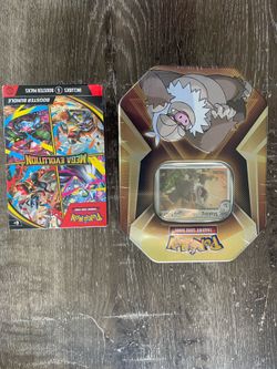 Selling Pokemon mega evolution bundle and tin box sealed