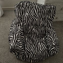 Zebra Big Joe Bing Bag Chair