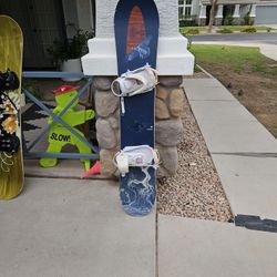 Arbor Snowboard 158 With Bindings