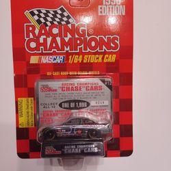 Racing Champions 1996 chrome chase car LIMITED Edition. UNpunched card Rick Mast