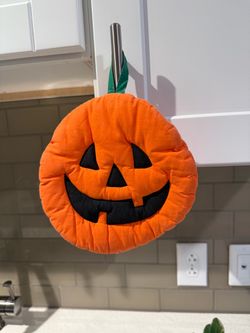 Vintage Jack o lanrern soft door hanger/ pot holder-6 inches