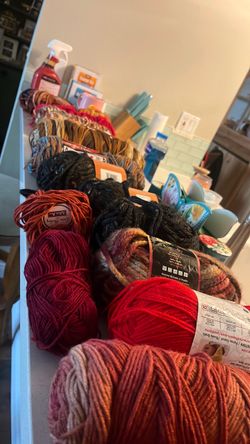 Fall inspired Lot of Yarn Skeins